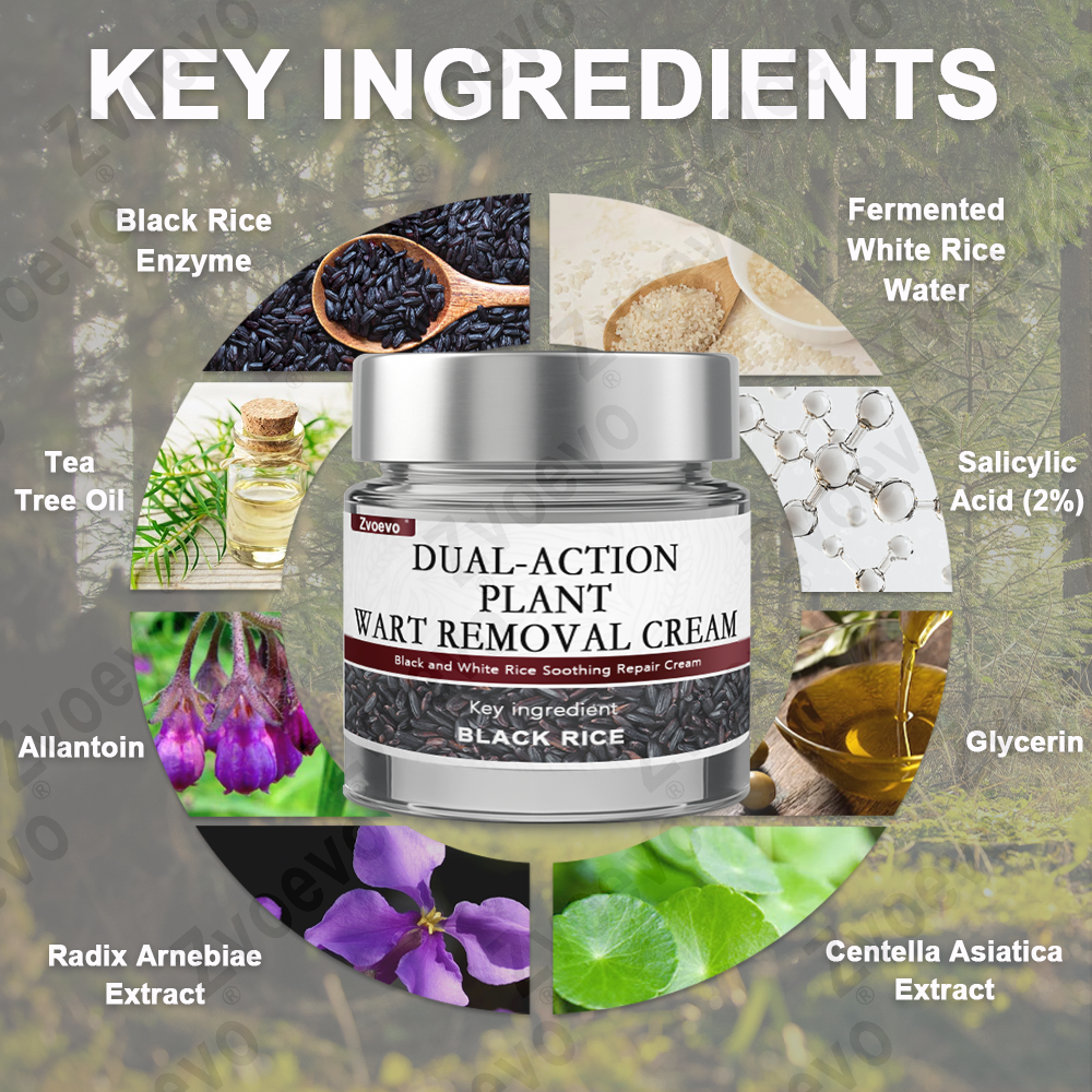 🌊💎Zvoevo® Black Rice Skin Repair Essence Cream ⚕️ FDA Certified (Removes warts and skin growths, improves keratin buildup and seborrheic dermatitis, follicular keratosis, age spots, and bruising)