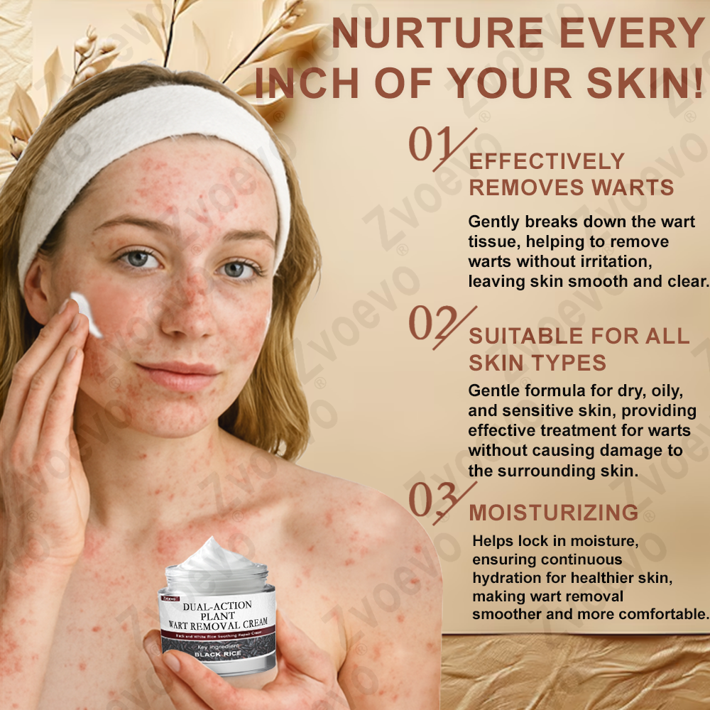 🌊💎Zvoevo® Black Rice Skin Repair Essence Cream ⚕️ FDA Certified (Removes warts and skin growths, improves keratin buildup and seborrheic dermatitis, follicular keratosis, age spots, and bruising)