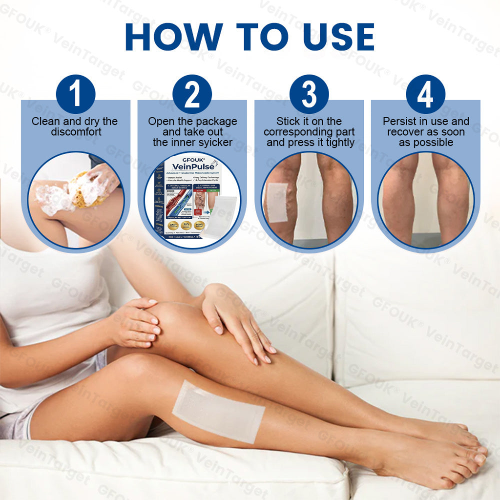 💟💟GFOUK® VeinPulse Advanced Transdermal Microneedle System⚡Instant Relief, Long-Term Results