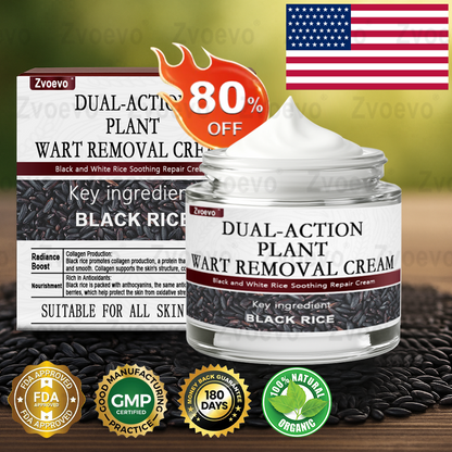 🌊💎Zvoevo® Black Rice Skin Repair Essence Cream ⚕️ FDA Certified (Removes warts and skin growths, improves keratin buildup and seborrheic dermatitis, follicular keratosis, age spots, and bruising)