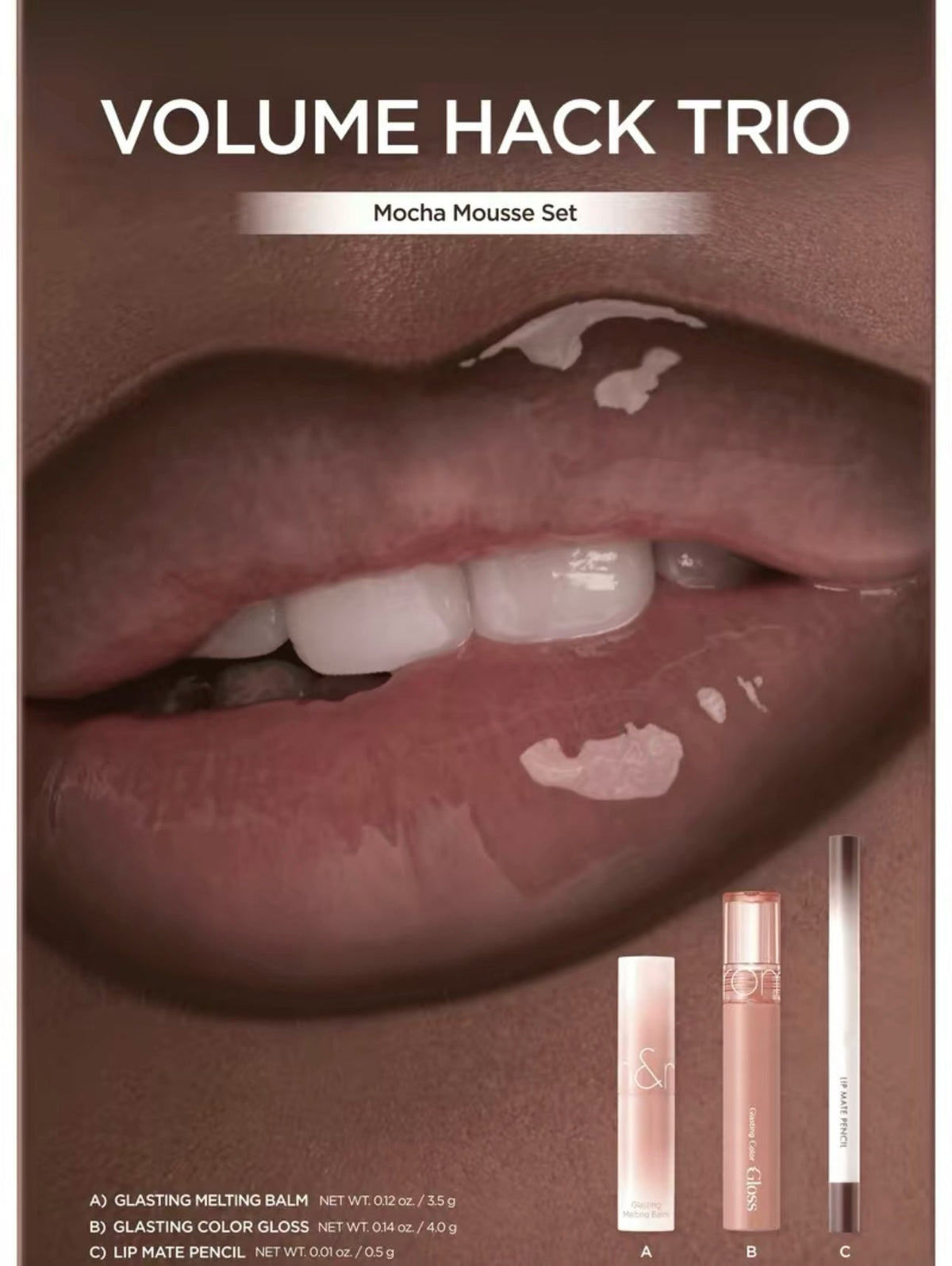 🔥Final 3 hours 75% off:LIP VOLUME HACK TRIO (3 Shades, Lip Mate Pencil & Melting Balm & Color Gloss)