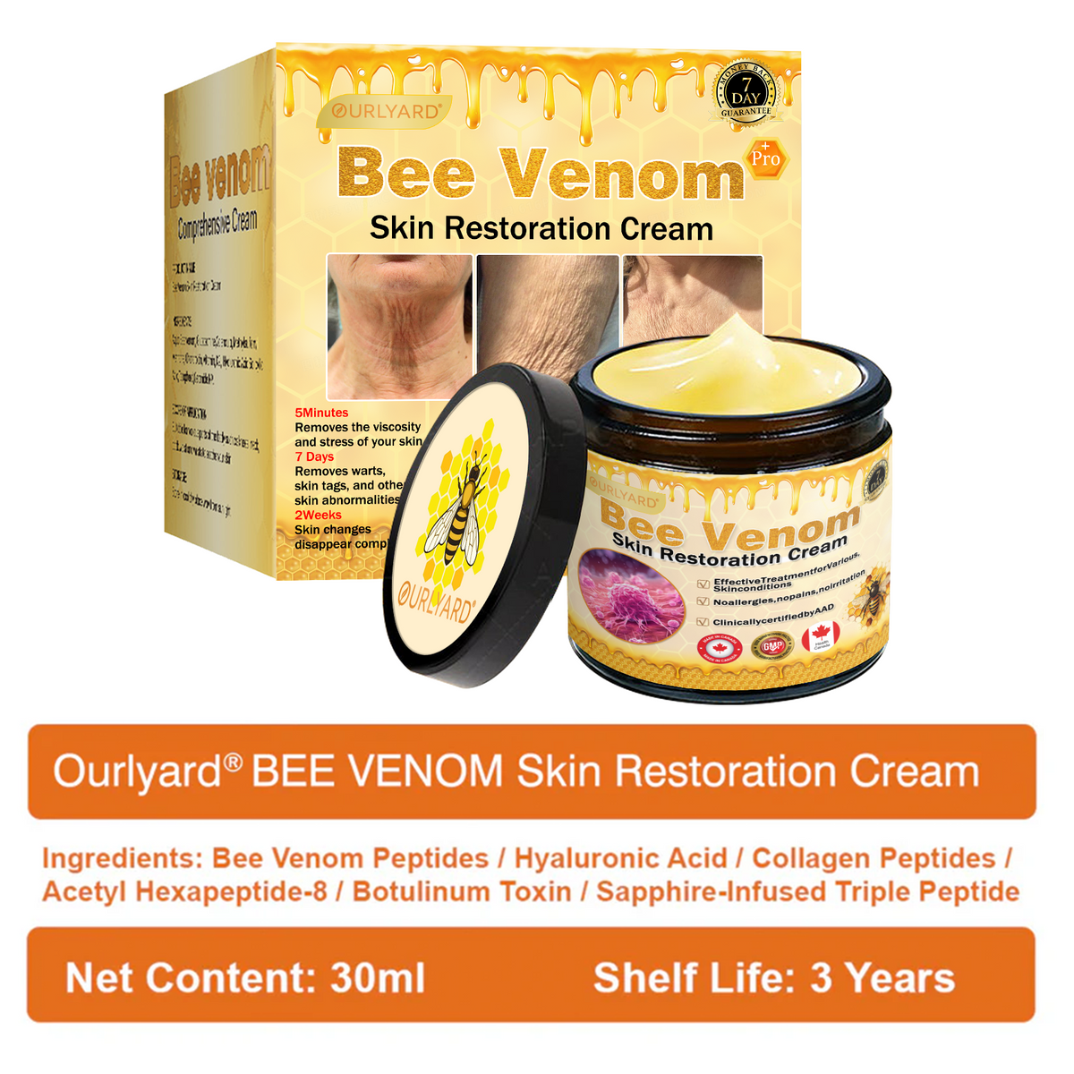 🍁Ourlyard® Bee venom Pro Comprehensive Cream — 🔥Limited Time 80% OFF🔥