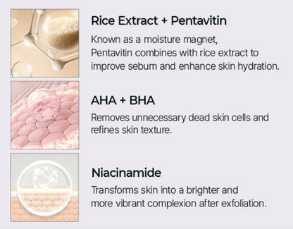 💋75% OFF Today -[Medicube Official] Rice Peel Duo | Brighten, Exfoliate & Hydrate for Smooth, Radiant Skin 💧