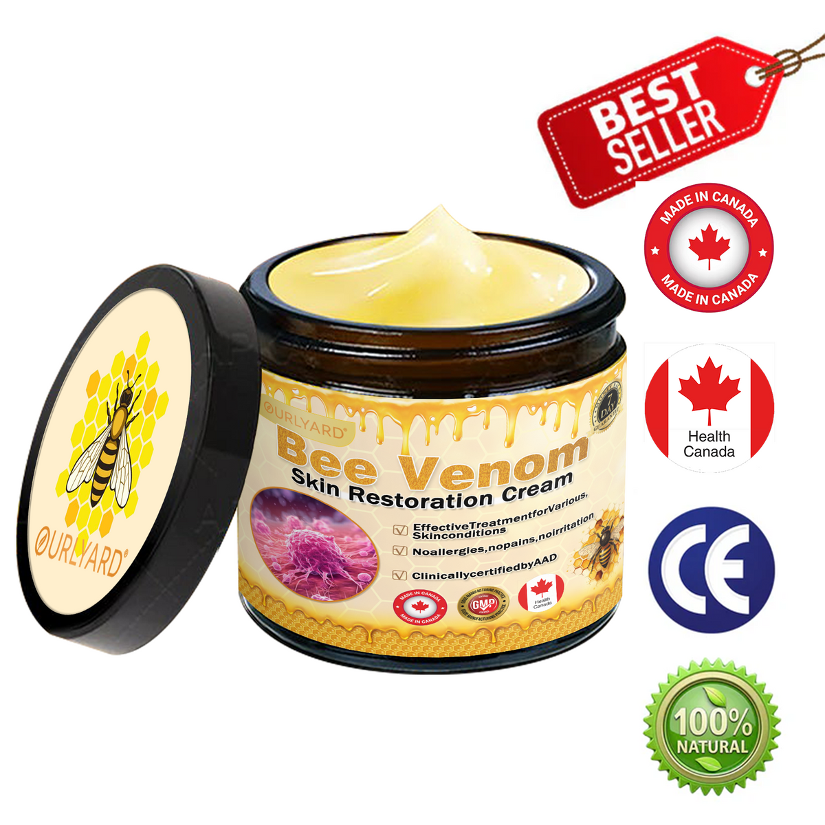 🍁Ourlyard® Bee venom Pro Comprehensive Cream — 🔥Limited Time 80% OFF🔥