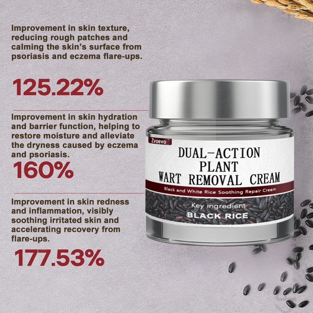 🌊💎Zvoevo® Black Rice Skin Repair Essence Cream ⚕️ FDA Certified (Removes warts and skin growths, improves keratin buildup and seborrheic dermatitis, follicular keratosis, age spots, and bruising)