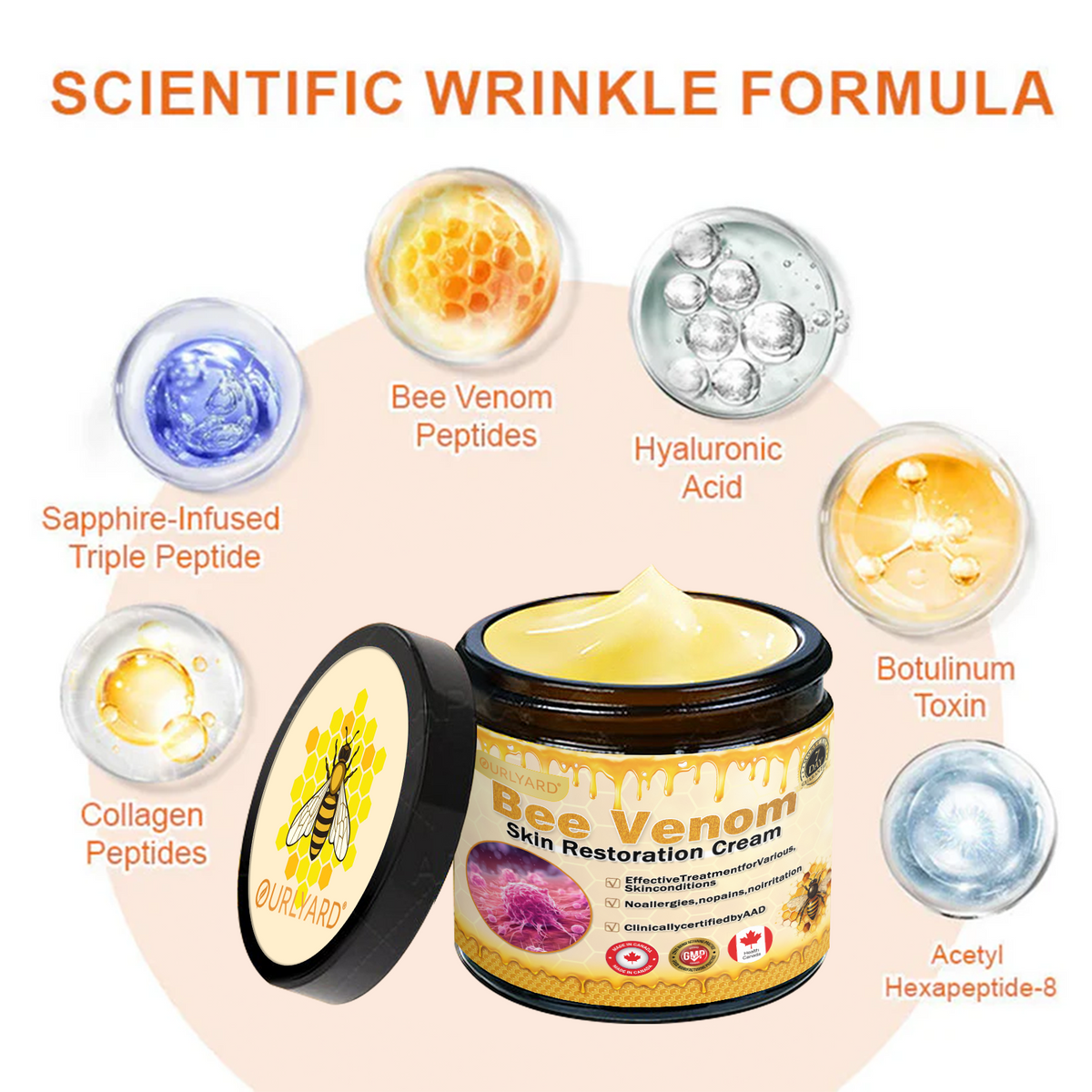 🍁Ourlyard® Bee venom Pro Comprehensive Cream — 🔥Limited Time 80% OFF🔥