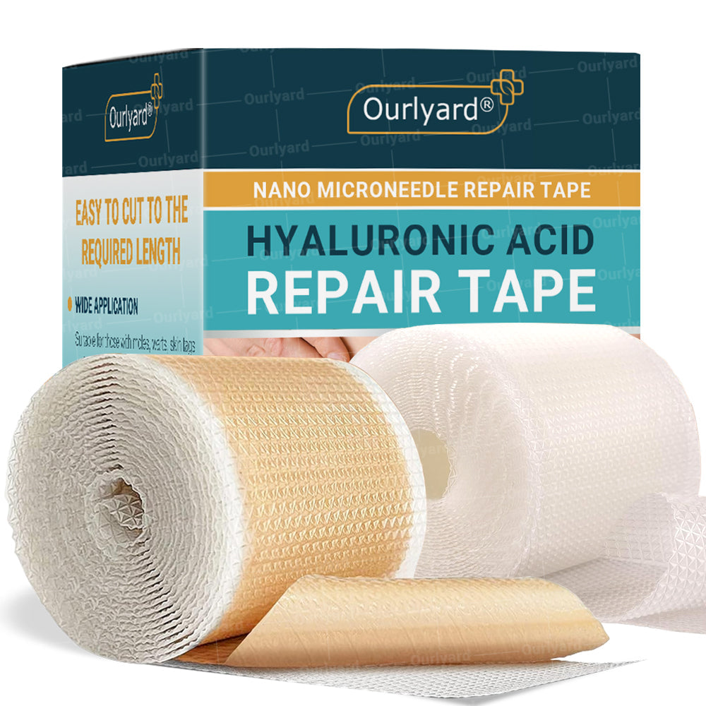 🍀Official Store |Ourlyard® Hyaluronic Acid Nano Microneedle Repair Tape🗽🎉(Treatment of old and new scars, reduction of surgical scars, stretch marks, keloids, acne, burns, warts, dermatomes and varicose veins)
