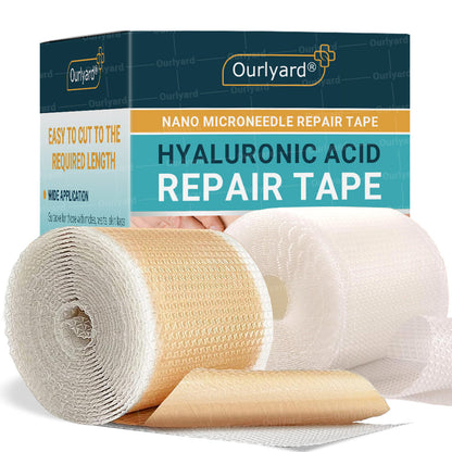 🍀Official Store |Ourlyard® Hyaluronic Acid Nano Microneedle Repair Tape🗽🎉(Treatment of old and new scars, reduction of surgical scars, stretch marks, keloids, acne, burns, warts, dermatomes and varicose veins)