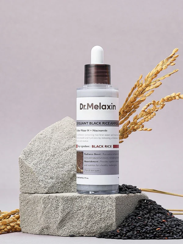 Glow Rice Ampoule Duo - Serums for Brightening, Exfoliating, and Moisturizing - Suitable for All Skin Types