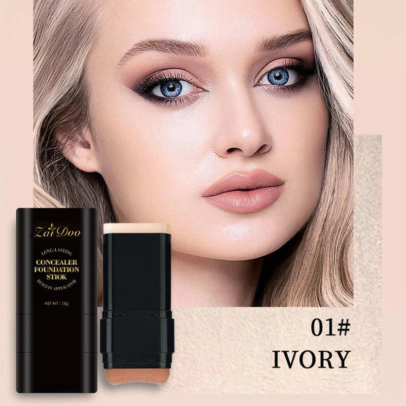 Final 3 Hours: 70%OFF🔥 Foundation Concealer Stick Dual-ended brush head for flawless skin UPSELL