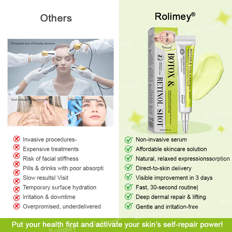 💟Made and shipped from the USA 💫Rolimey® Botox & Vita-A Retinol Shot Wrinkle-Lift Tightening cream - Last Day Promotion 70% OFF