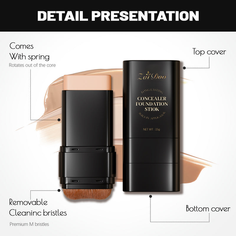 Final 3 Hours: 70%OFF🔥 Foundation Concealer Stick Dual-ended brush head for flawless skin UPSELL