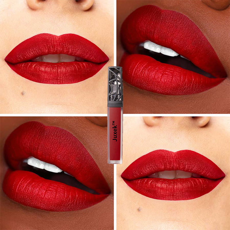 Juxek™ Liquid Matte Lipstick, Comfortable Velvet Finish & Up to 12H Wear