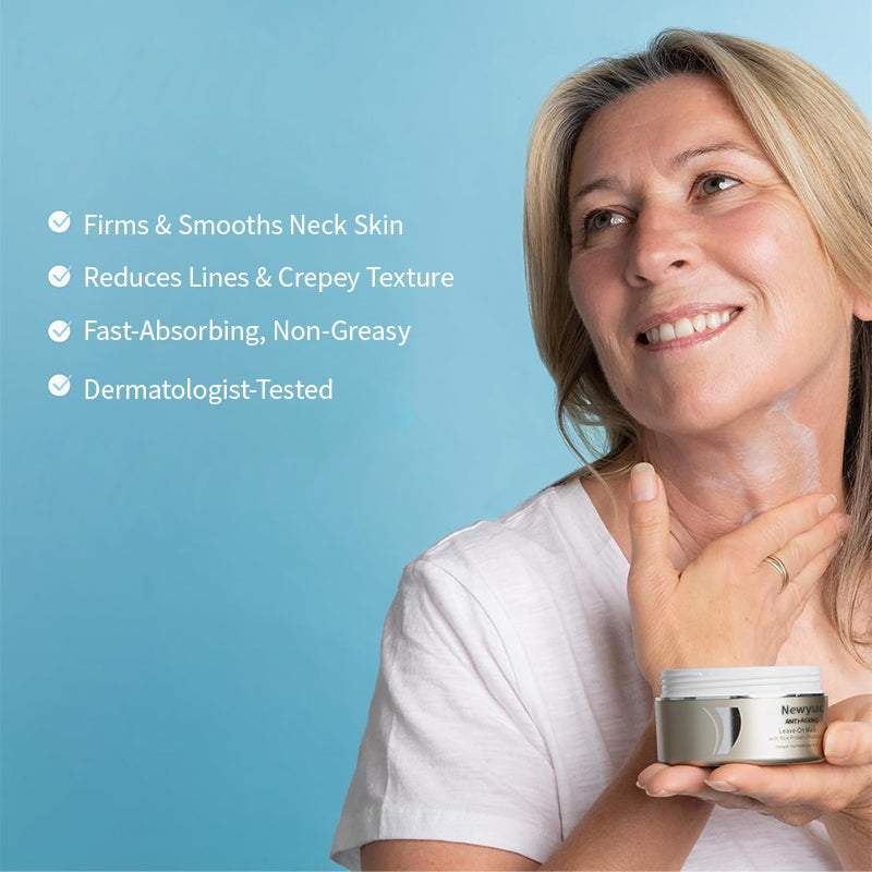 Newyuo™ Neck Leave-On Mask, Anti-Aging Neck Cream for Fine Lines, Wrinkles and Crepey Skin