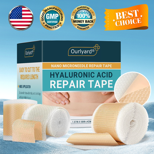 💟Official Store |Ourlyard® Hyaluronic Acid Nano Microneedle Repair Tape🗽🎉(Treatment of old and new scars, reduction of surgical scars, stretch marks, keloids, acne, burns, warts, dermatomes and varicose veins) (upsell)