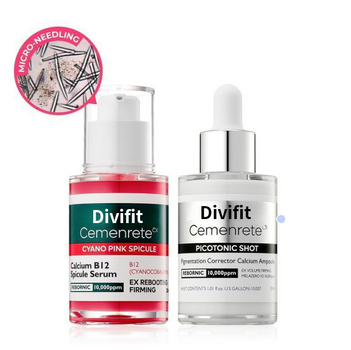 [Divifit]✨Lumi Pore & Spot Care Duo | Shrinks Pores & Fades Blemish Marks | Cyano Pink Spicule Serum + Picotonic Shot Ampoule  [🔥Limited Time Offer🔥]