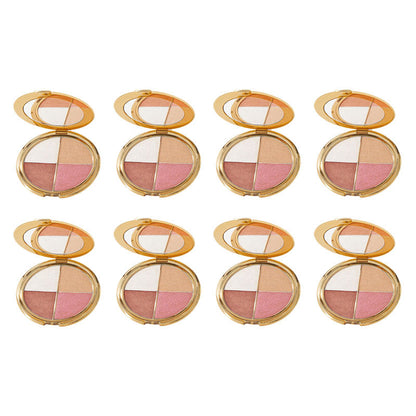 🍫Last 3 hours 60% off⏰eye & cheek palette - eyeshadow and highlighter makeup(Free Contour Brush)