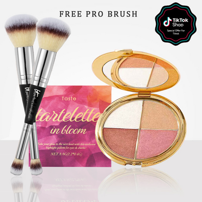 🍫Last 3 hours 60% off⏰eye & cheek palette - eyeshadow and highlighter makeup(Free Contour Brush)